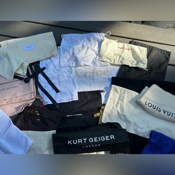 Designer dust bag lot - Chloe , Ganni, Stuart Weitzman , saint laurent - Picture 2 of 8